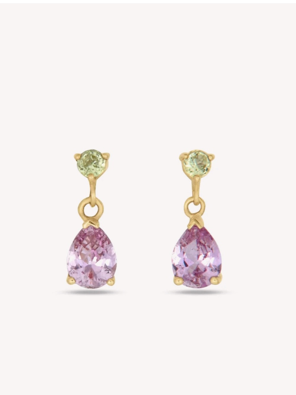 Stone and Strand Cotton Candy Drop Earring